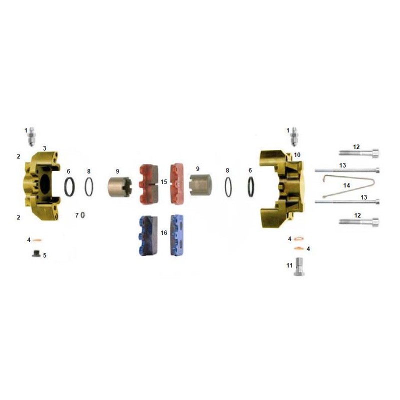 Coupelle Joint Torique Etrier arrière V09 V10 KF KZ CRG